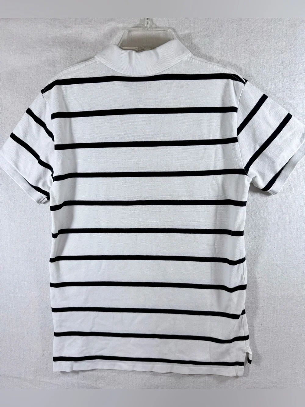 Polo by Ralph Lauren White & Black Striped Classic Polo Shirt
